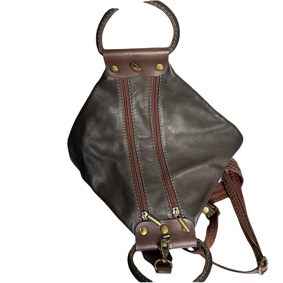 Brown Leather Women\'s Backpack main image 4